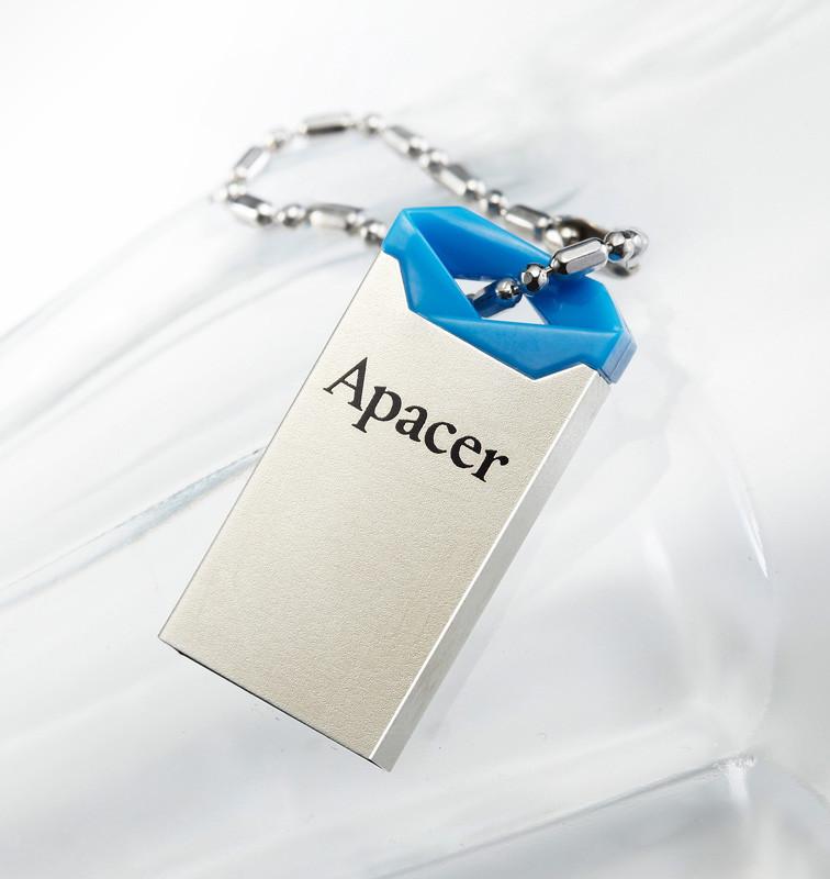 Флешка Apacer AH111 USB 2.0 32 GB Синій (AP32GAH111U-1) - фото 6