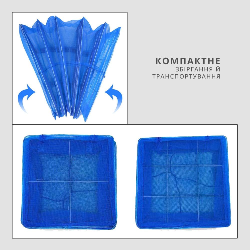 Сушка-сітка підвісна для фруктів/зелені/овочів/м'яса/риби/горіхів/трав/таранки Блакитний (18585743) - фото 7