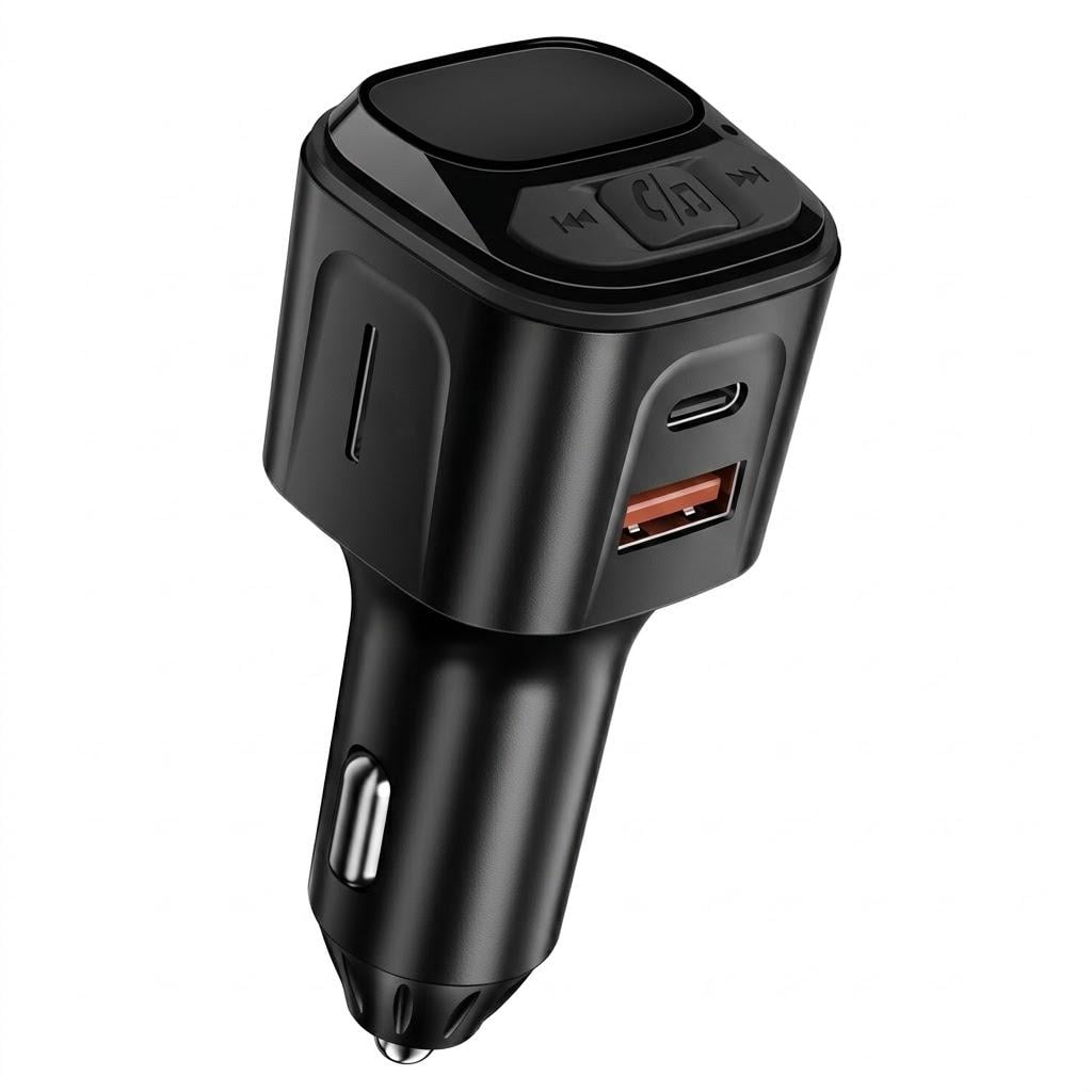 FM-трансмітер автомобільний SONRU BC80 з Bluetooth 5.3 та функцією швидкої зарядки (33153812) FM-трансмітер автомобільний SONRU BC80 з Bluetooth 5.3 та функцією швидкої зарядки (33153812)