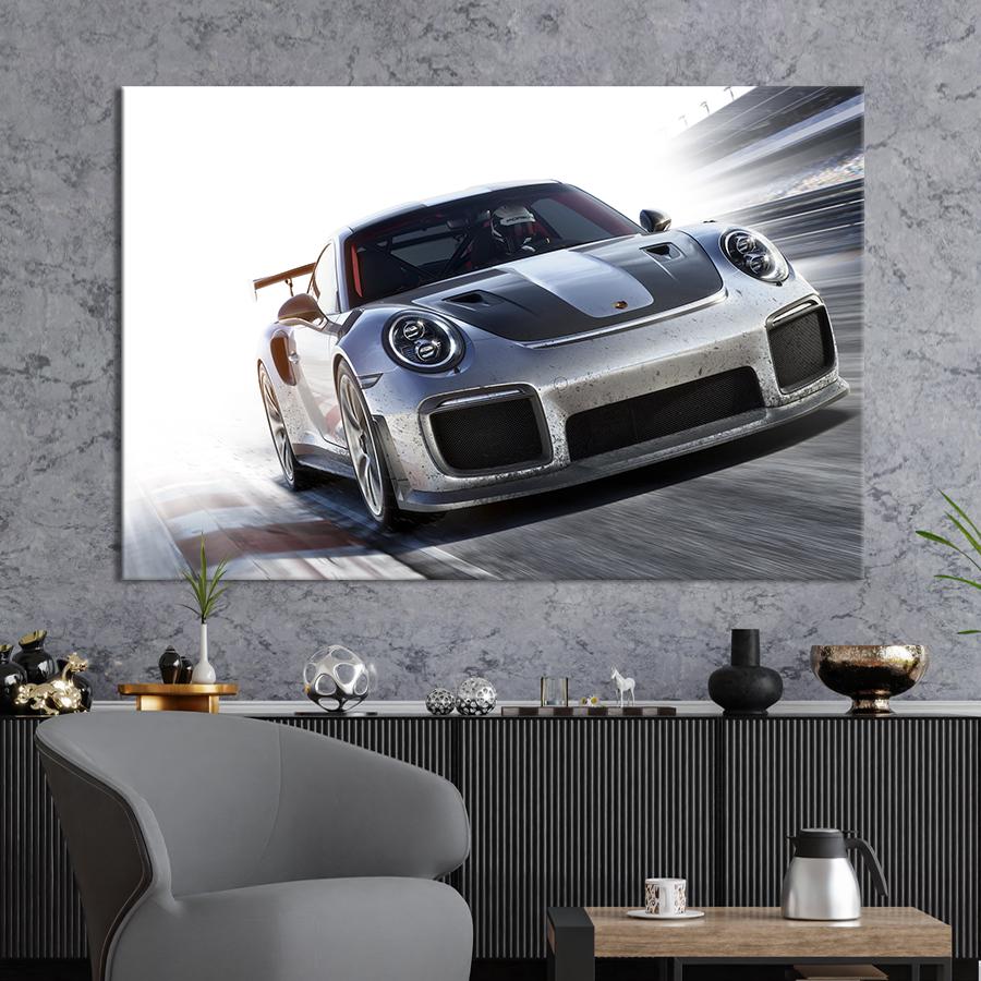 Картина на холсте Porsche 911 GT2 RS 122x81 см (1285-1)