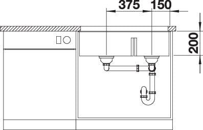 Мойка кухонная Blanco 527167 SUBLINE 430/270-U (40984) - фото 4 Мойка кухонная Blanco 527167 SUBLINE 430/270-U (40984) - фото 4