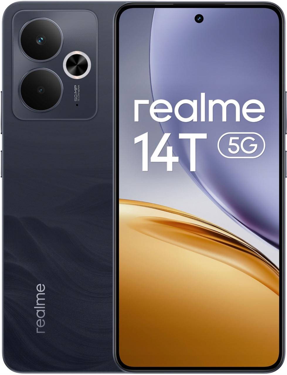 Смартфон Realme 14T 5G 8/128 Гб Global Version Obsidian Black (2705488577) Смартфон Realme 14T 5G 8/128 Гб Global Version Obsidian Black (2705488577)