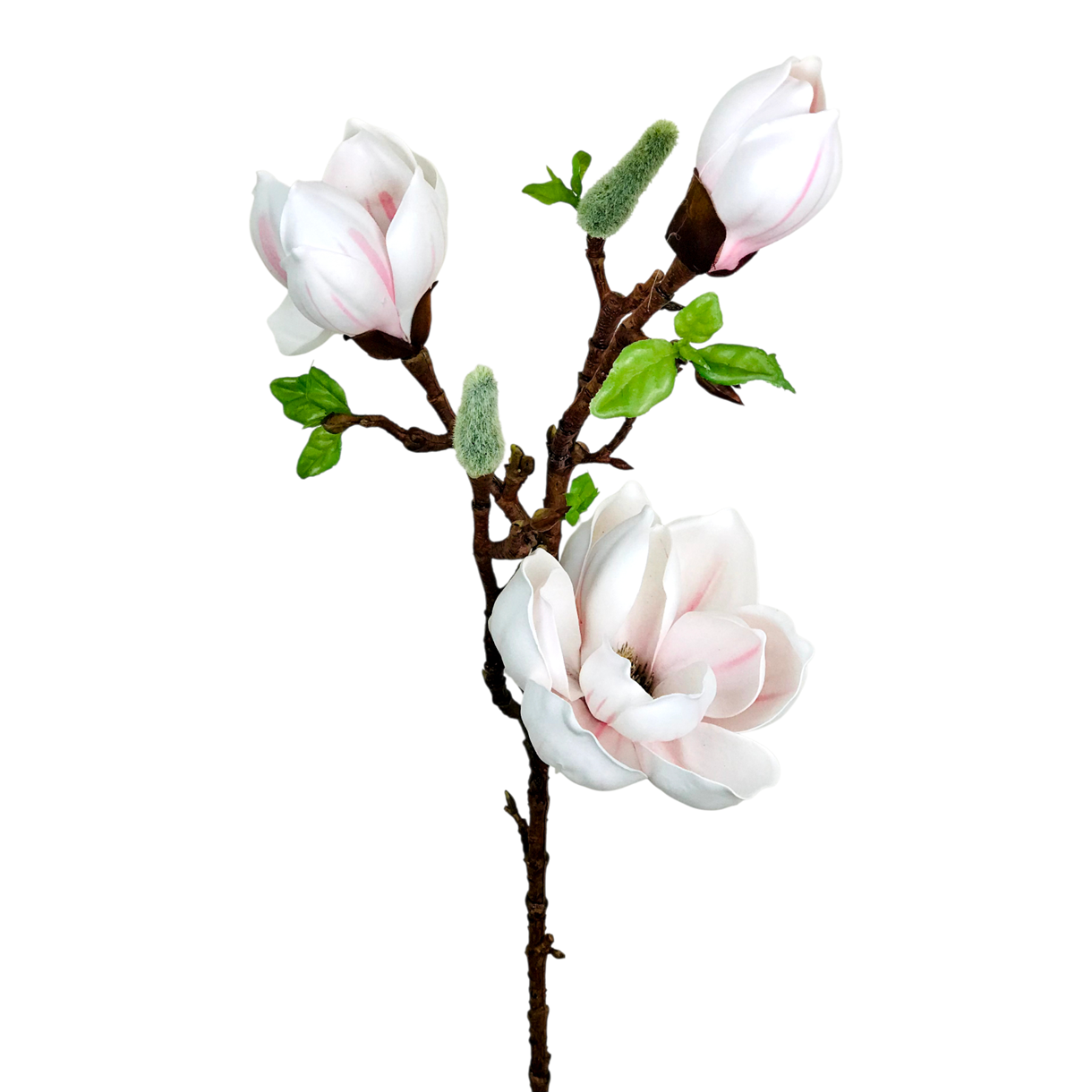 Штучна магнолія деревовидна h72 см латекс Рожевий (1352)