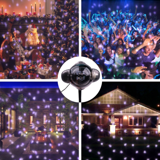 Світлодіодний лазерний проектор Christmas Snowfall Projector WL-808 - фото 10