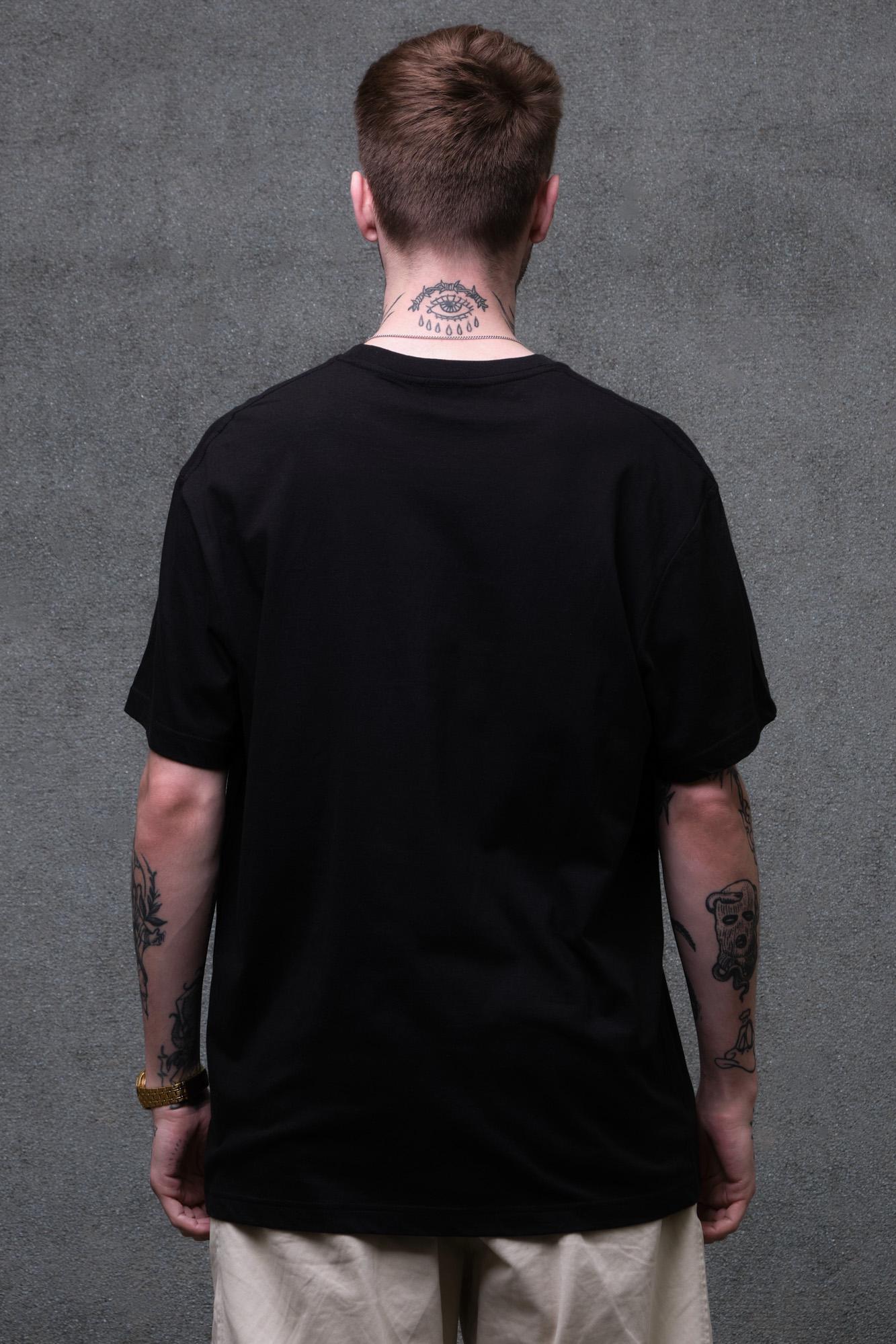 Футболка чоловіча Without з принтом не гони коней оверсайз S/M Black (S8055220) - фото 4 Футболка чоловіча Without з принтом не гони коней оверсайз S/M Black (S8055220) - фото 4