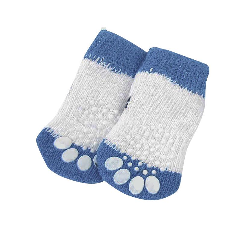 Носки для собак антискользящие Taotaopets 331 I Love Dog M 2 пары Blue/White - фото 2