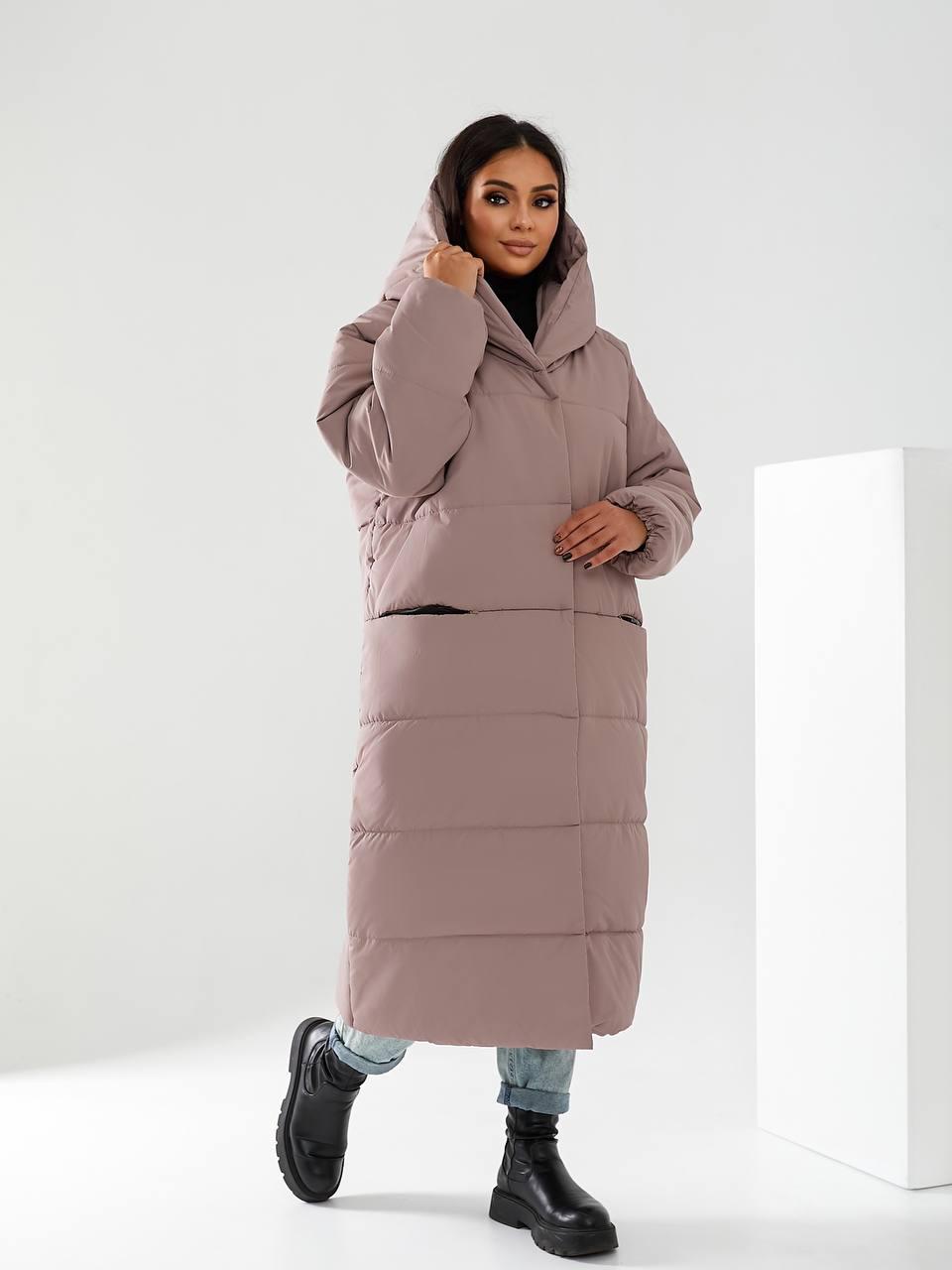 Пальто-пуховик довге на кнопках Аiza А521 р. 54-56 Електрик - фото 15 Пальто-пуховик довге на кнопках Аiza А521 р. 54-56 Електрик - фото 15