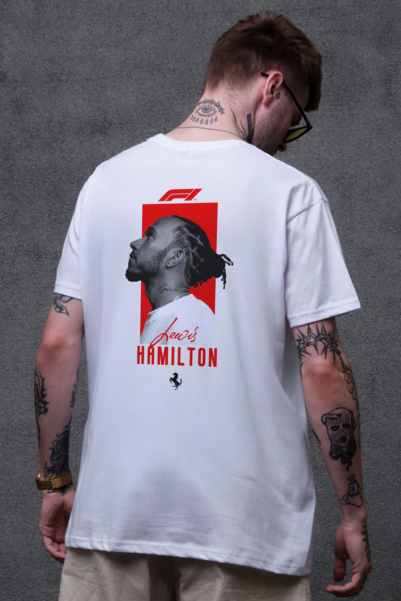 Футболка мужская Without с принтом Hamilton оверсайз L/XL White (L8049638) Футболка мужская Without с принтом Hamilton оверсайз L/XL White (L8049638)