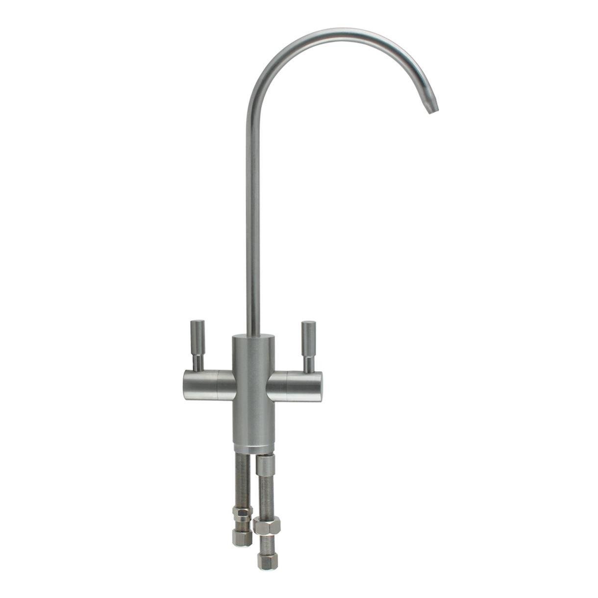 Кран для питьевой воды Raifil двухрычажный I-A006 Сатин матовый (RFL-2148)