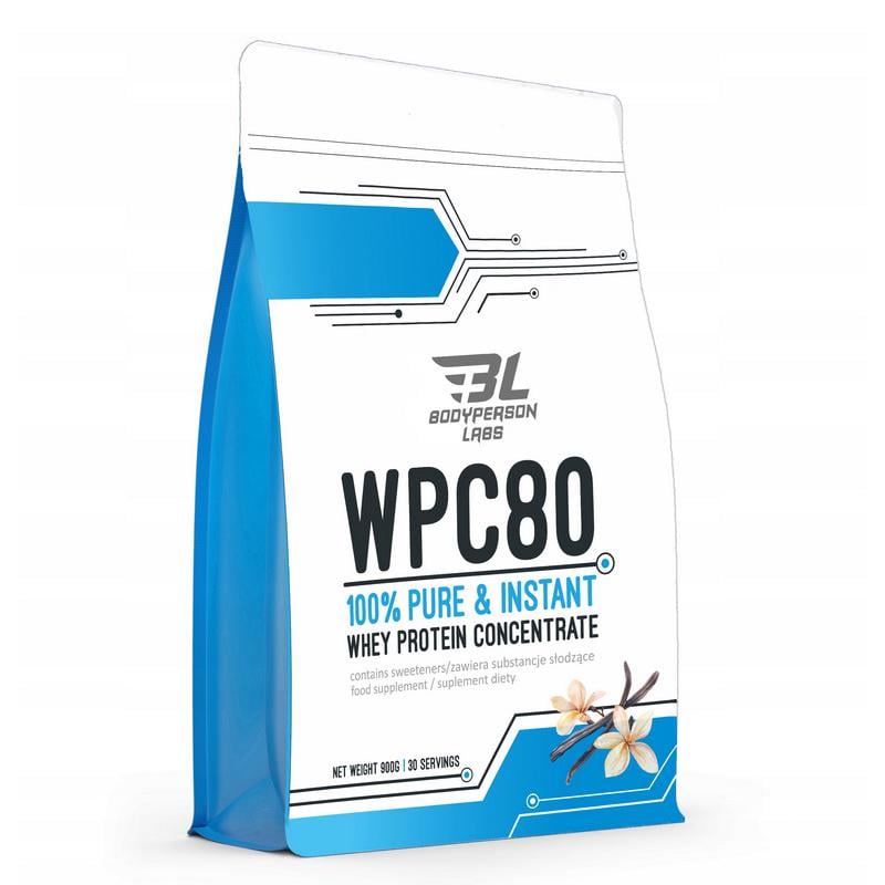 Протеїн сироватковий Bodyperson Labs WPC80 900 г Ваніль