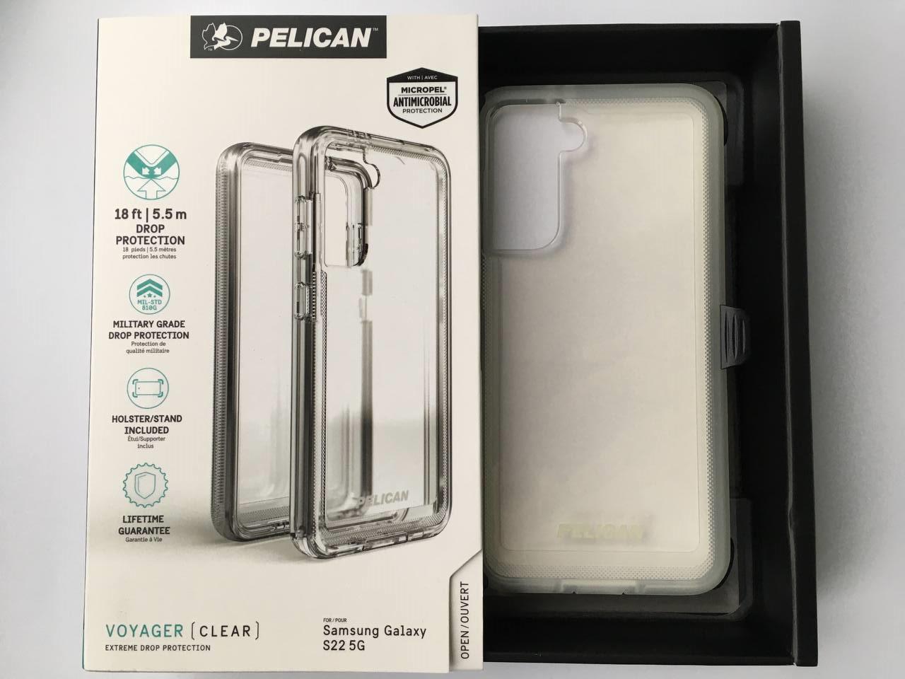 Чехол противоударный с клипсой Pelican Voyager для Samsung Galaxy S22 (6.1") Clear - фото 11