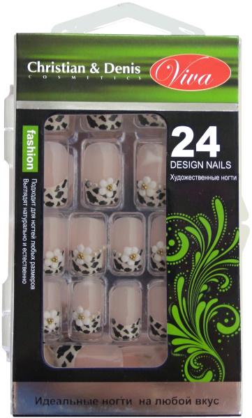 Ногти накладные VIVA 3D в упаковке 24 шт. (3D-415)