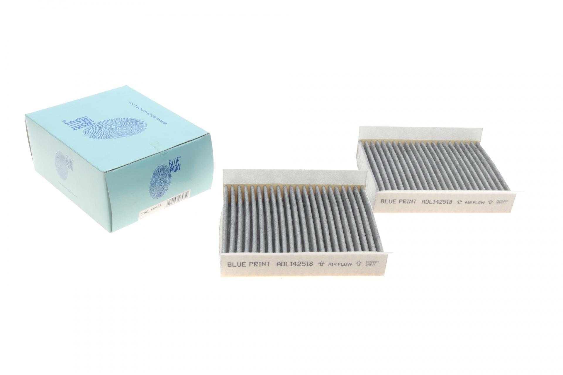 Фильтр салона BLUE PRINT для Alfa Romeo 147/156 97-10 угольный 2 шт. (ADL142518)