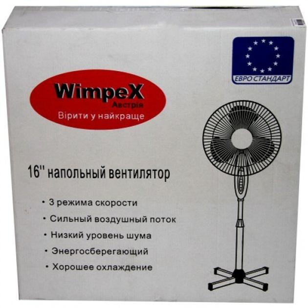 Вентилятор WimpeX WX-1611 Белый с синим - фото 3