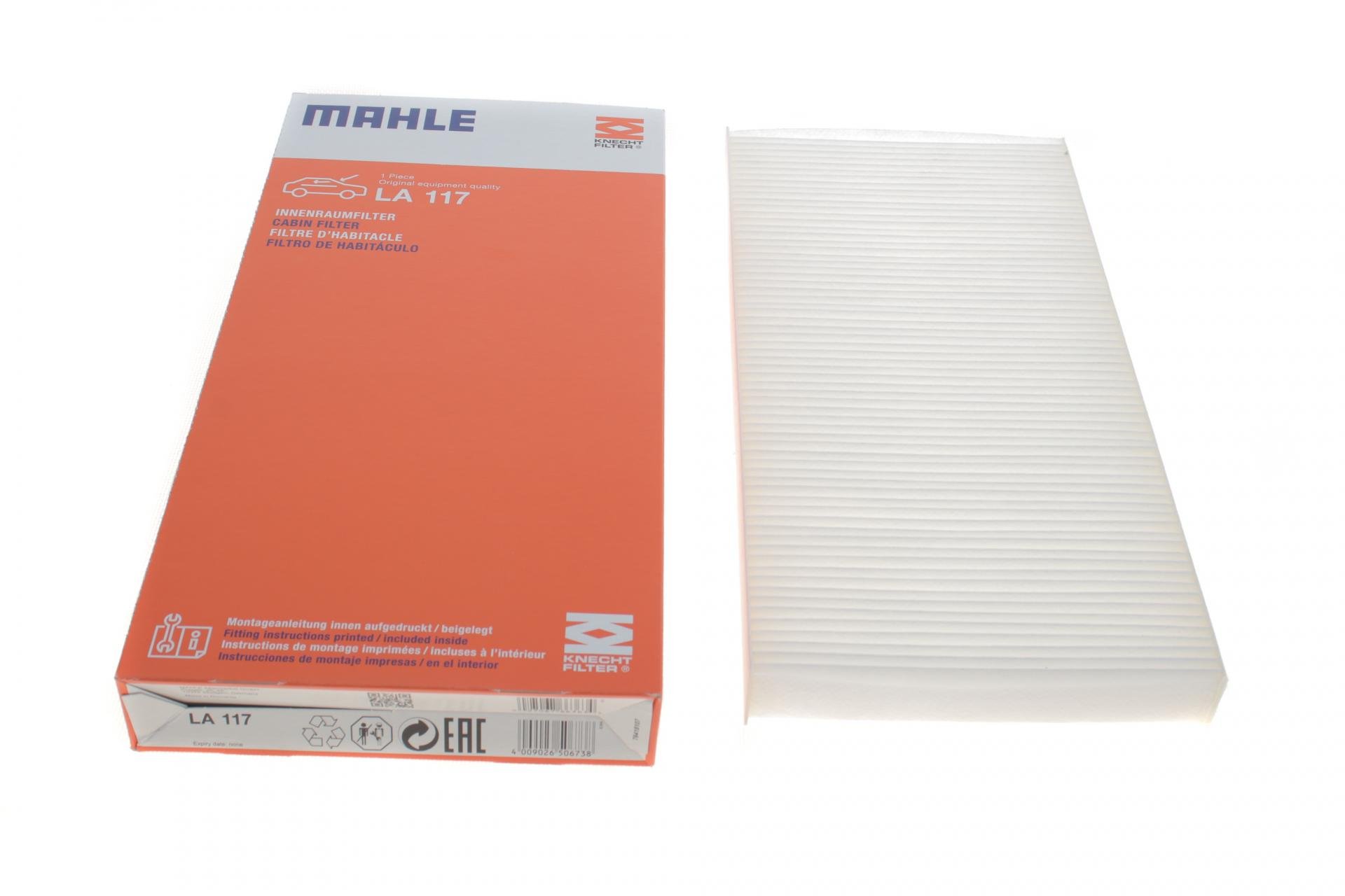 Фильтр салона KNECHT для Opel Combo 1,3CDT/1,7DI/CDTI 01- (LA 117)