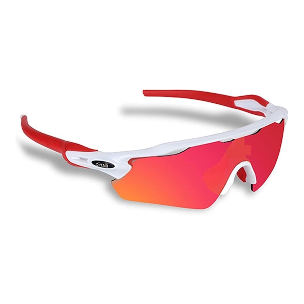 Спортивные солнцезащитные очки взрослые Cinalli C-078 поляризованные 4 линзы в комплекте Белый (CI-C078-3783UA)