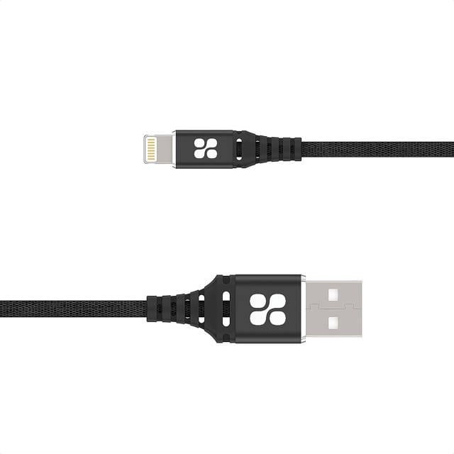 Кабель Promate NerveLink-i USB-Lightning 2.4А 1,2 м Black