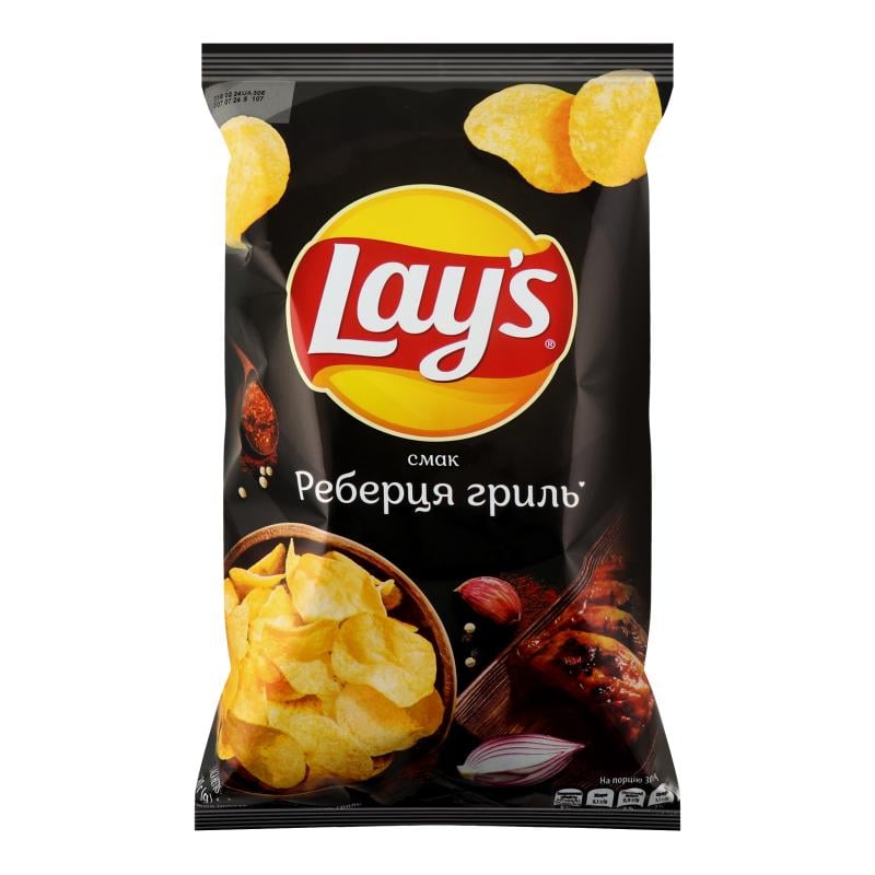 Чипсы Lay's Ребрышки гриль 120 г (4823063125598)