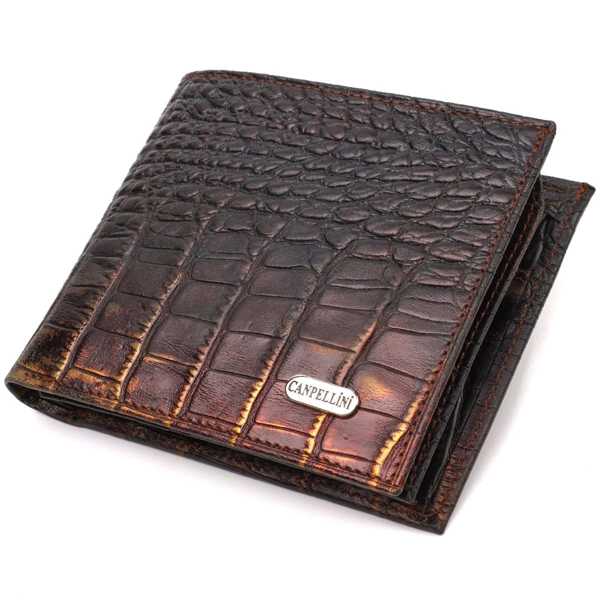 Портмоне мужское кожаное Canpellini 21784 Темно-коричневый (55563)