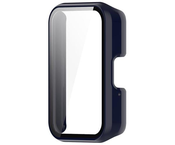 Чохол із захисним склом Protective Cover with Glass для Samsung Galaxy Fit3 Темно-синій