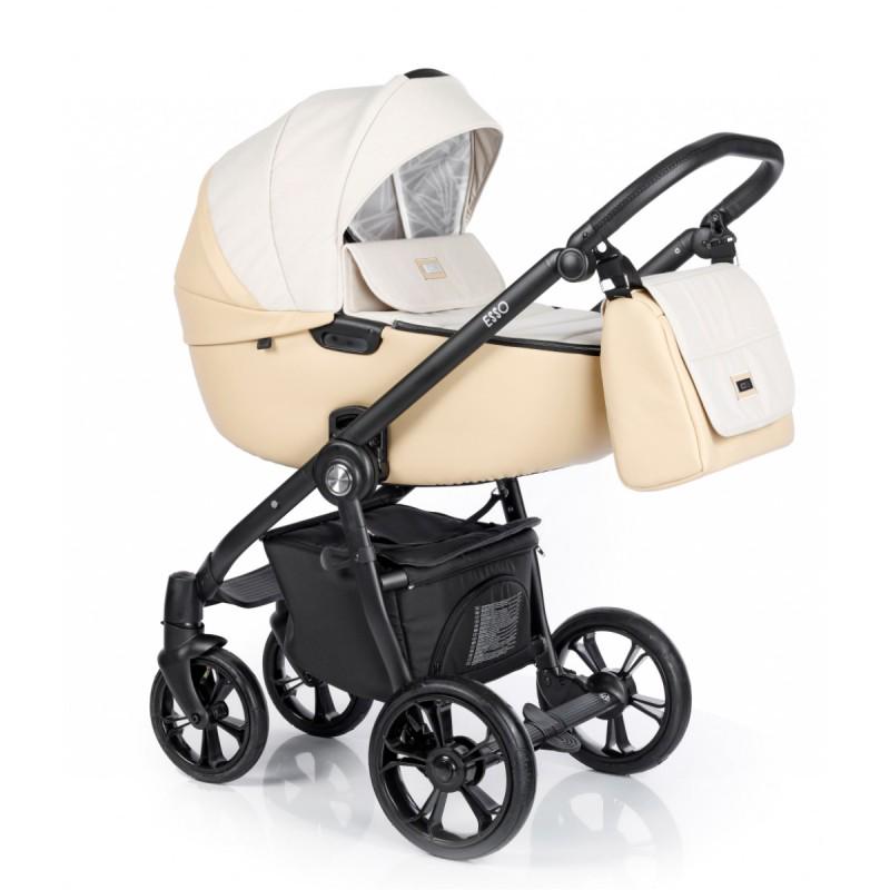 Коляска универсальная Roan Esso Neutral Caramel 2в1 с матрасом/дождевиком/чехолом на ножки (12293521)