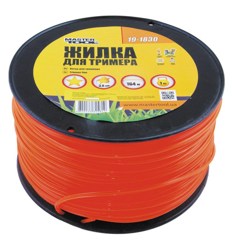 Жилка для тримера Mastertool Зірка 3,00 мм 164 м (19-1830)