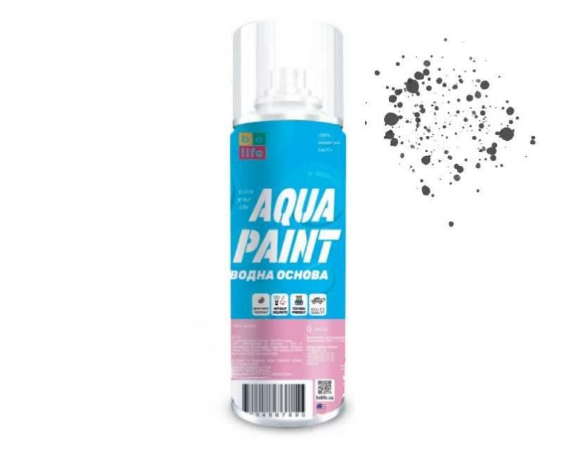 Краска на водной основе Belife Aqua Paint 400 мл Черный матовый (А4)