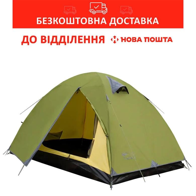 Палатка туристическая универсальная Tramp Lite Tourist 2 Оливковый (UTLT-004-olive) - фото 2