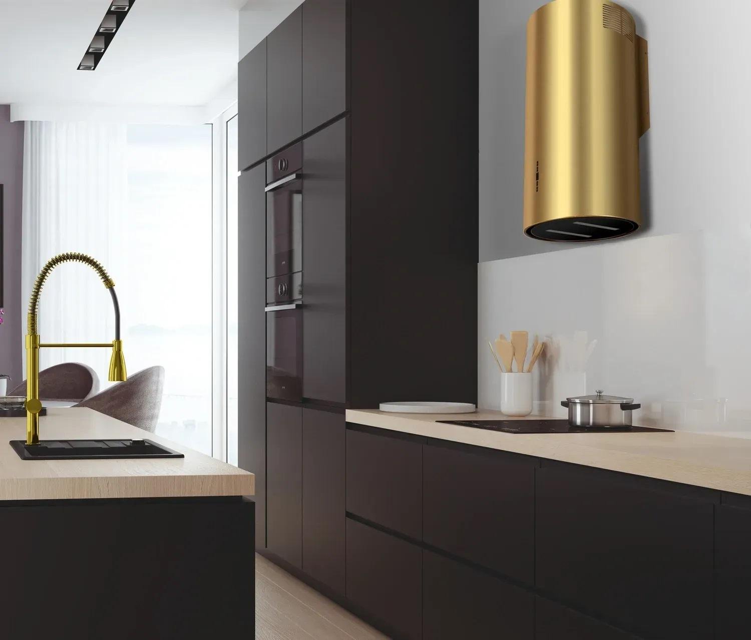 Витяжка кухонна Gunter&Hauer MARGARETTE WALL електронне управління LED-підсвічування Золотий - фото 8 Витяжка кухонна Gunter&Hauer MARGARETTE WALL електронне управління LED-підсвічування Золотий - фото 8