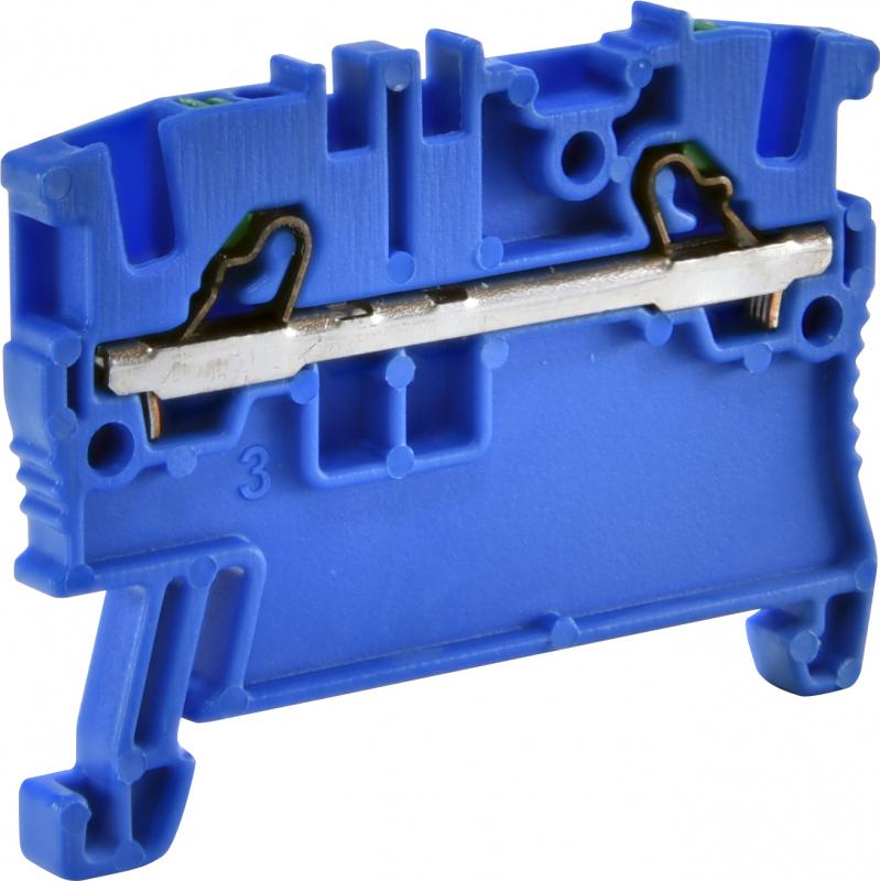 Клемма пружинная наборная ETI ESH-EFC.1/B push-in 17,5А 1,5 мм2 44,9x3,5x36,5 мм Синий (3903341)