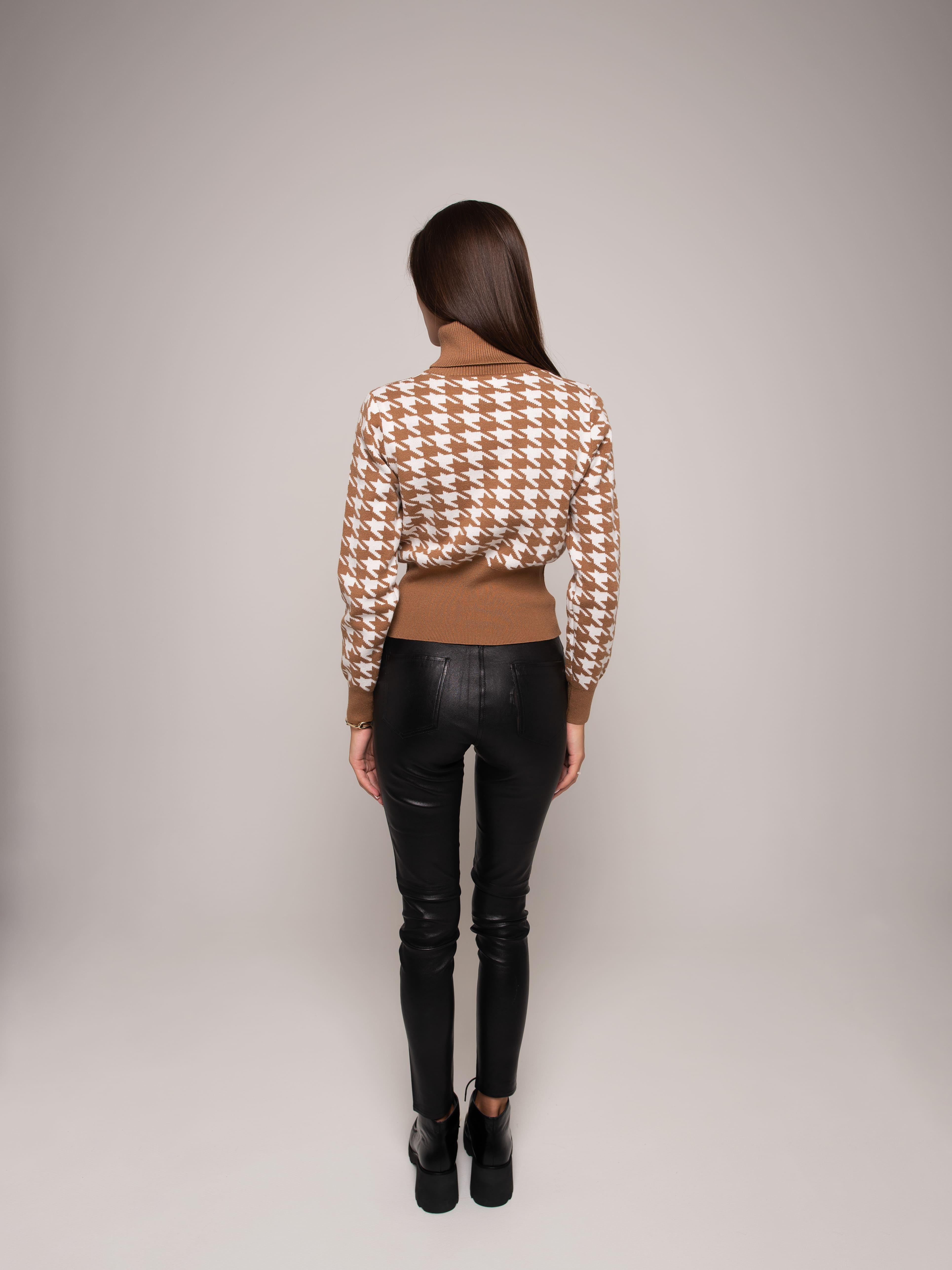 Джемпер жіночий FLEX L/XL Коричневий (R116-brown) - фото 2 Джемпер жіночий FLEX L/XL Коричневий (R116-brown) - фото 2