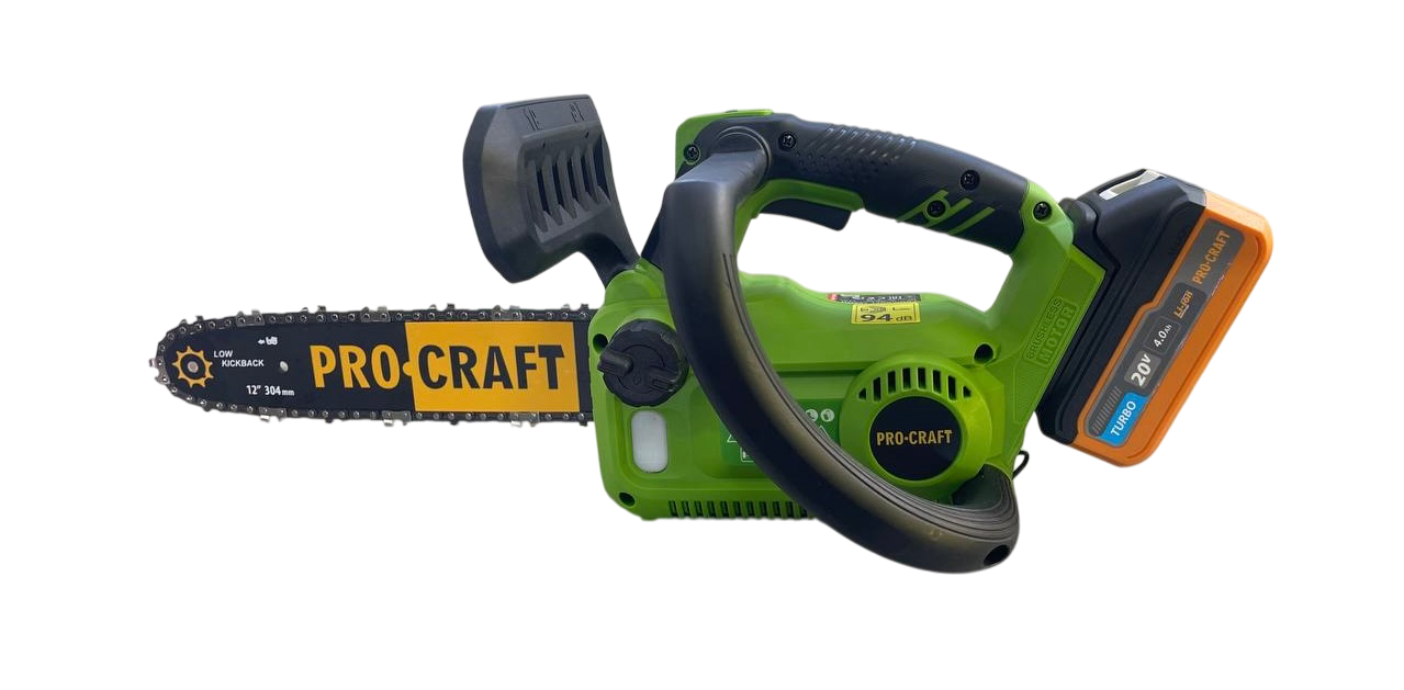 Пила цепная аккумуляторная ProCraft PKA42Li 20В 12" безщіткова АКБ 4А·г Turbo + ЗП 2А (030421_t) - фото 2 Пила цепная аккумуляторная ProCraft PKA42Li 20В 12" безщіткова АКБ 4А·г Turbo + ЗП 2А (030421_t) - фото 2