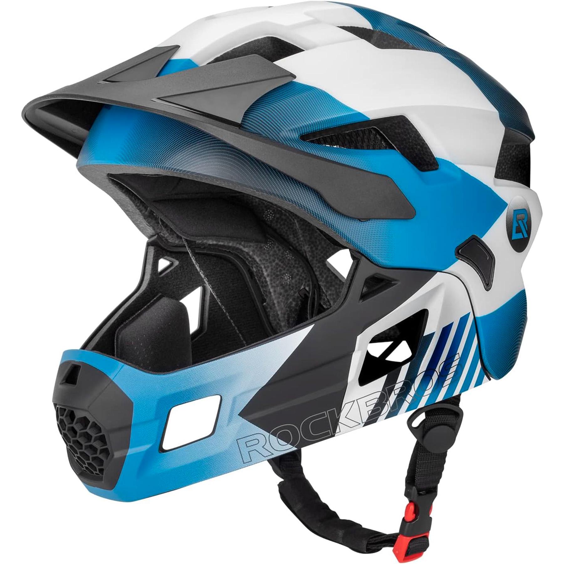 Шолом велосипедний підлітковий фулфейс ROCKBROS TT4857 In-Mold 54-57 см Блакитний з білим (RB-TT4857-5076) Шолом велосипедний підлітковий фулфейс ROCKBROS TT4857 In-Mold 54-57 см Блакитний з білим (RB-TT4857-5076)