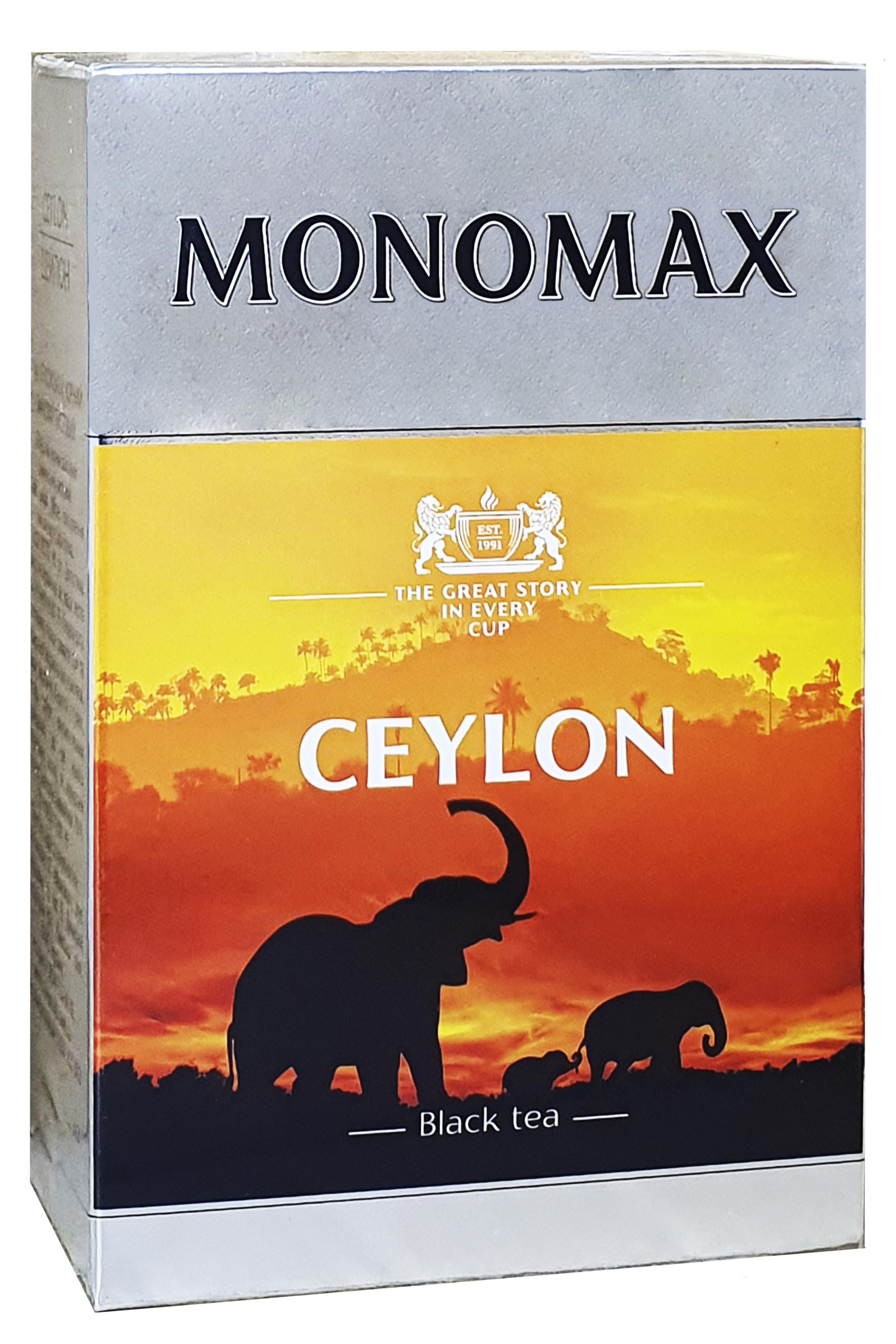 Чай черный Мономах CEYLON листовой 90 г (52156)