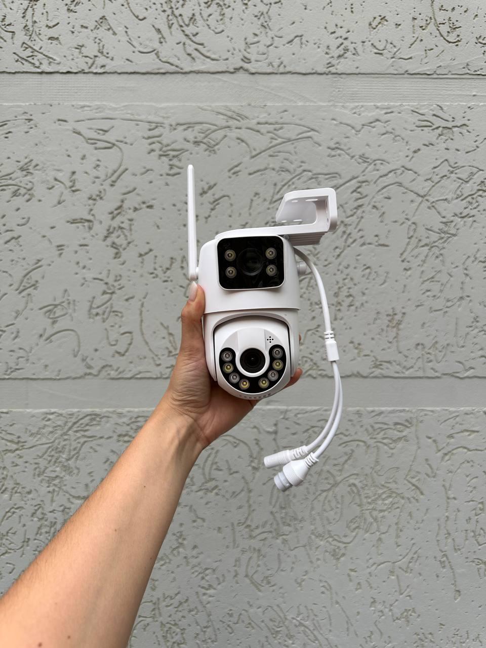 Камера відеоспостереження вулична ICSEE IP Wi-Fi 2 об'єктива 8Mp (2491164506) - фото 7