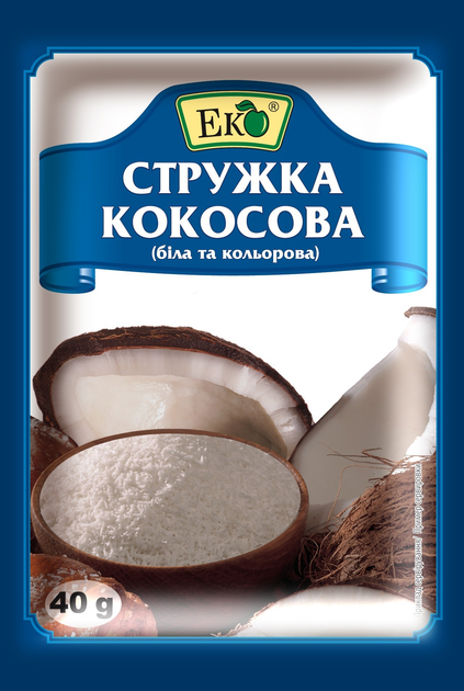 Кокосовая стружка Еко 40 г (30810)