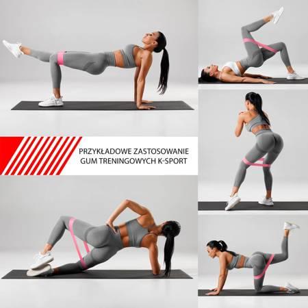 Лента-эспандер для упражнений K-SPORT Power Band Min Зеленый (396832) - фото 3 Лента-эспандер для упражнений K-SPORT Power Band Min Зеленый (396832) - фото 3