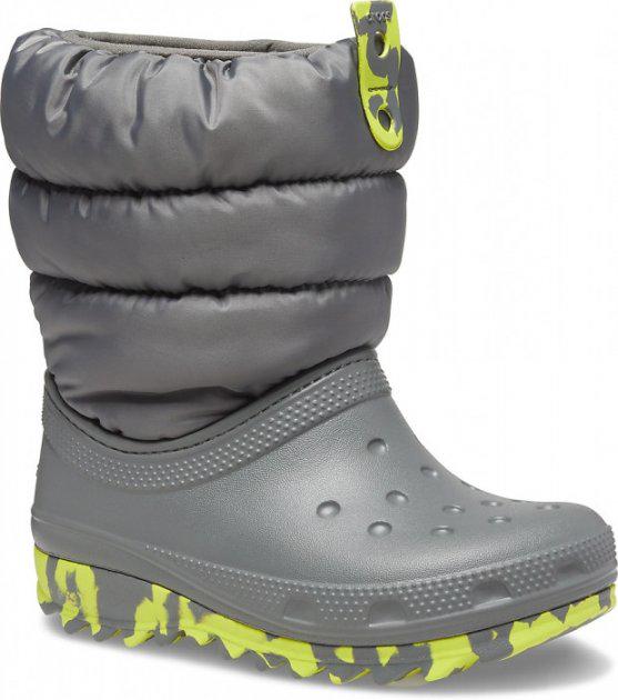 Чоботи дитячі Crocs Kids Classic Neo Puff Boot р. 12/29 18,5 см Slate Grey (12156920) - фото 2