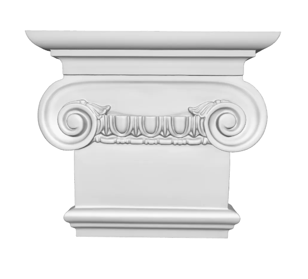 Пилястр полиуретановый капитель Gaudi Decor PL 558R