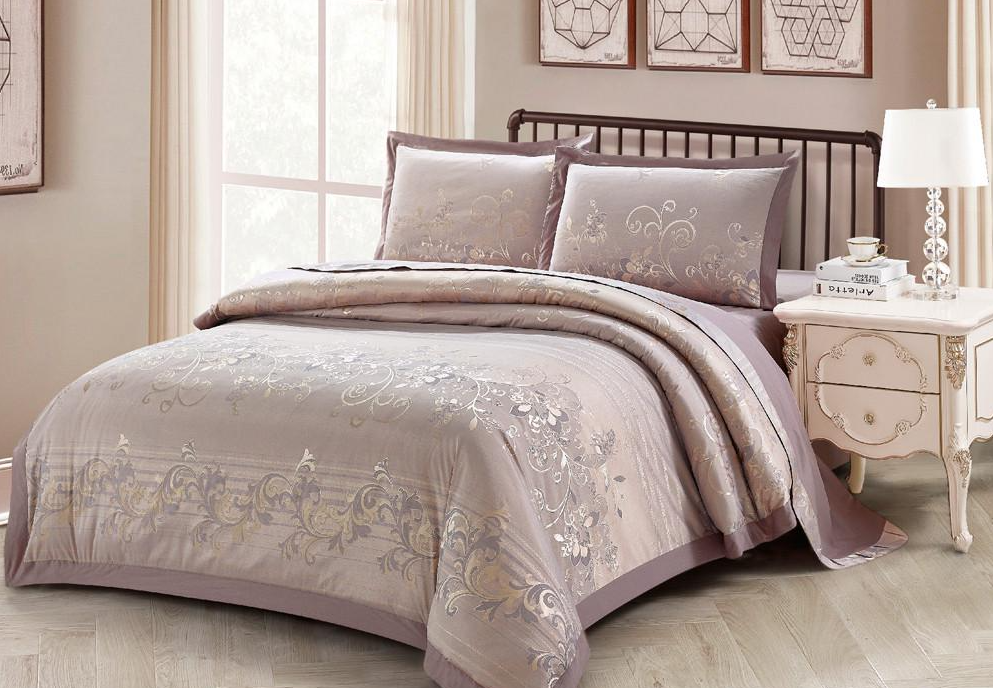 Комплект постельного белья Love You жаккард 2-55 полуторный 150x220 см (61003)