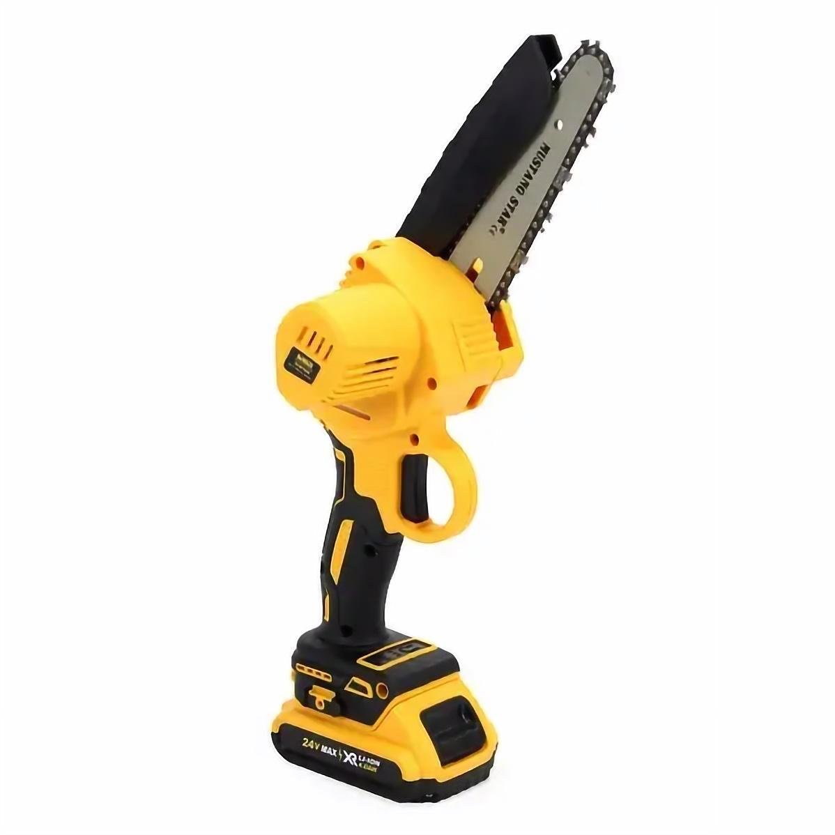 Аккумуляторная мини пила DCM160N 24V, 4AH шина 20 см с полуавтоматической смазкой цепи Аккумуляторная мини пила DCM160N 24V, 4AH шина 20 см с полуавтоматической смазкой цепи