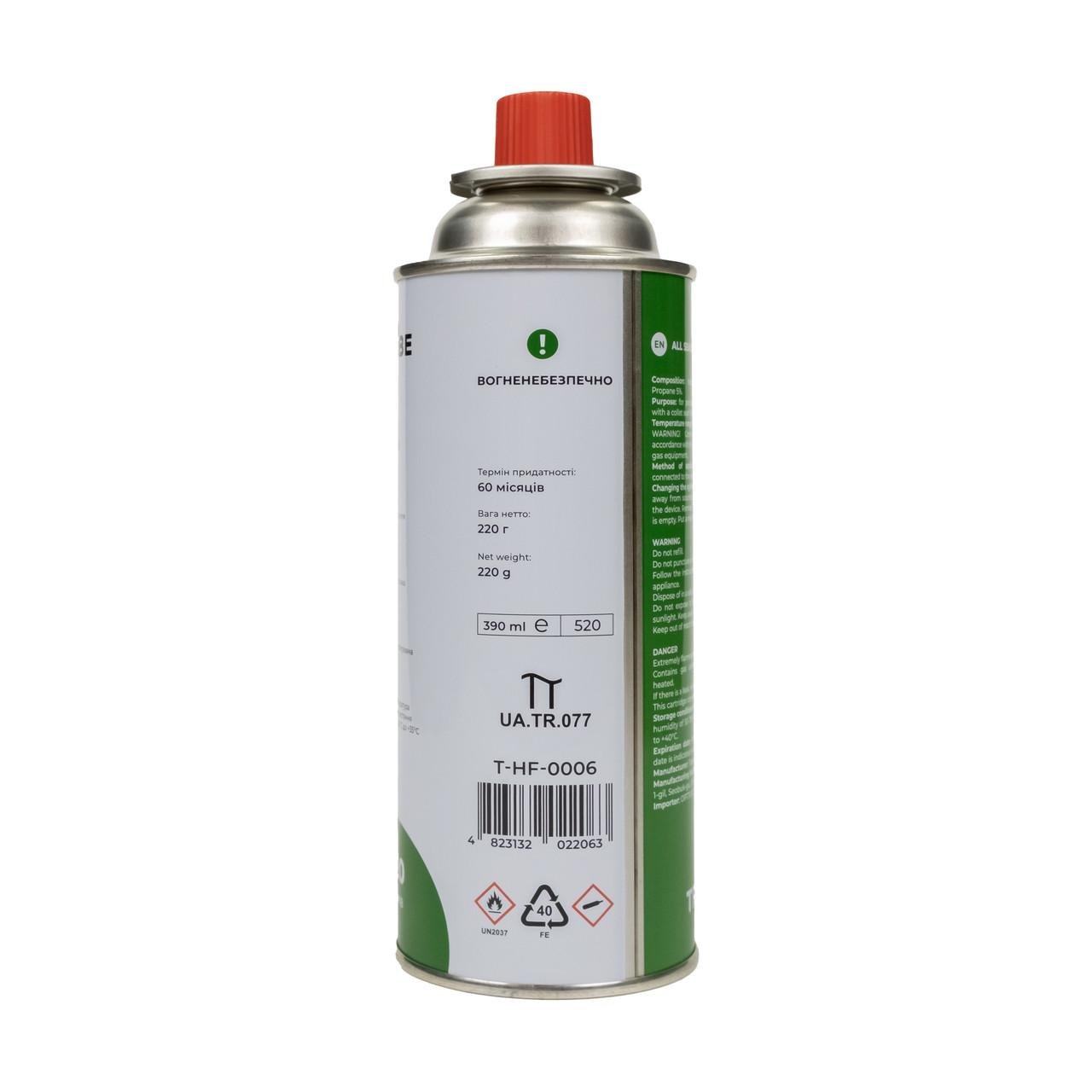 Картридж газовий Tribe цанговий 220 г (T-HF-0006) - фото 2 Картридж газовий Tribe цанговий 220 г (T-HF-0006) - фото 2