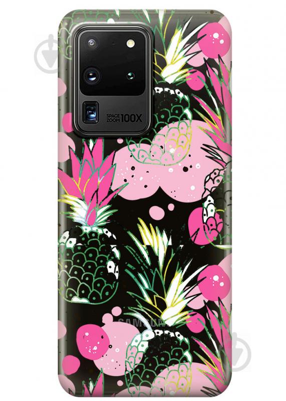 Прозорий силіконовий чохол iSwag для Samsung Galaxy S20 Ultra Ананаси (M1171) Прозорий силіконовий чохол iSwag для Samsung Galaxy S20 Ultra Ананаси (M1171)