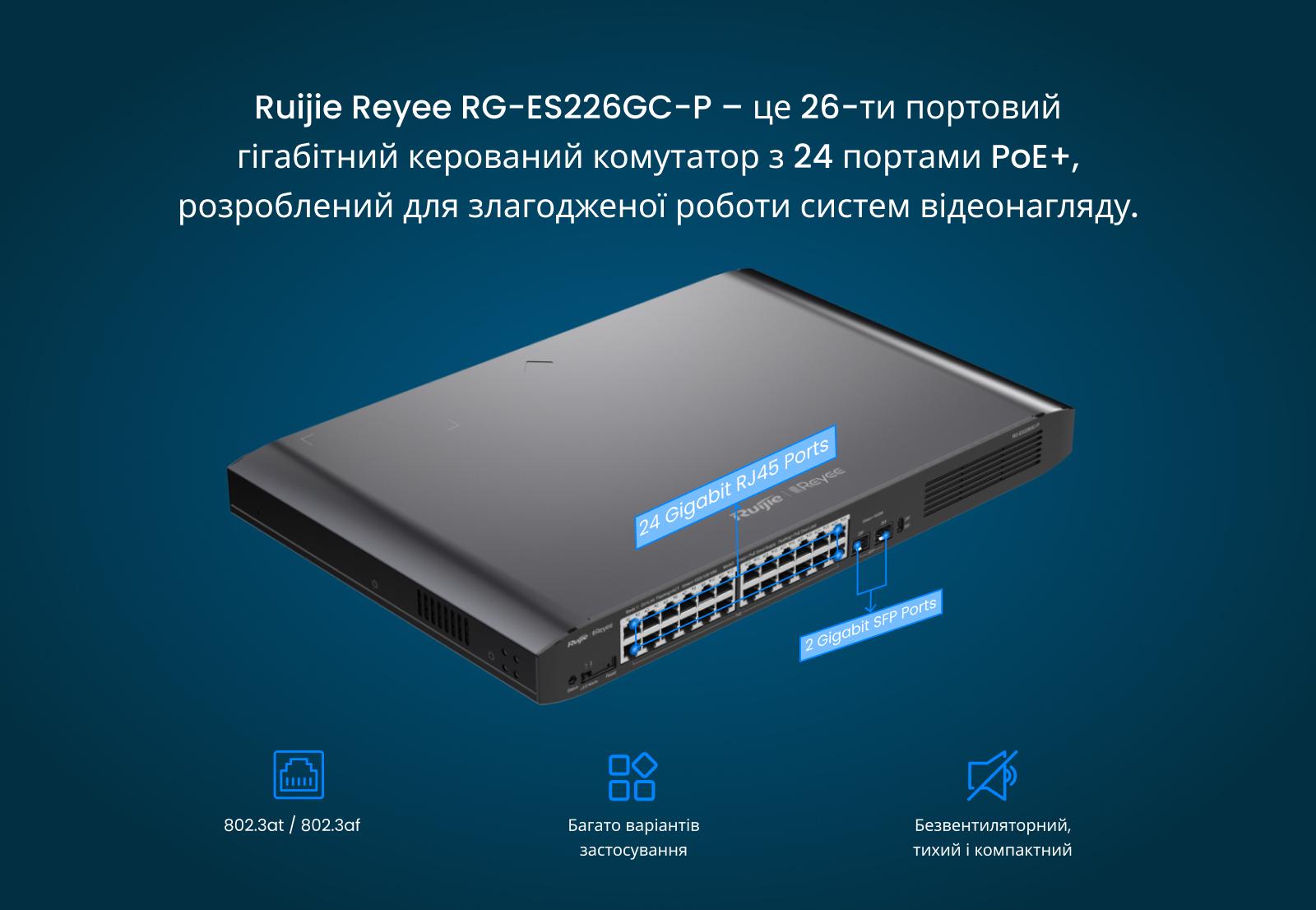 Коммутатор Ruijie Reyee RG-ES226GC-P - фото 3