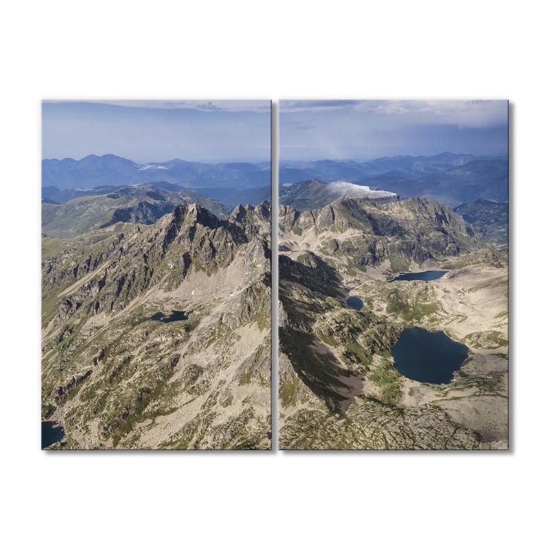 Картина модульная Вершины в горной стране 2 модуля 70x105 см