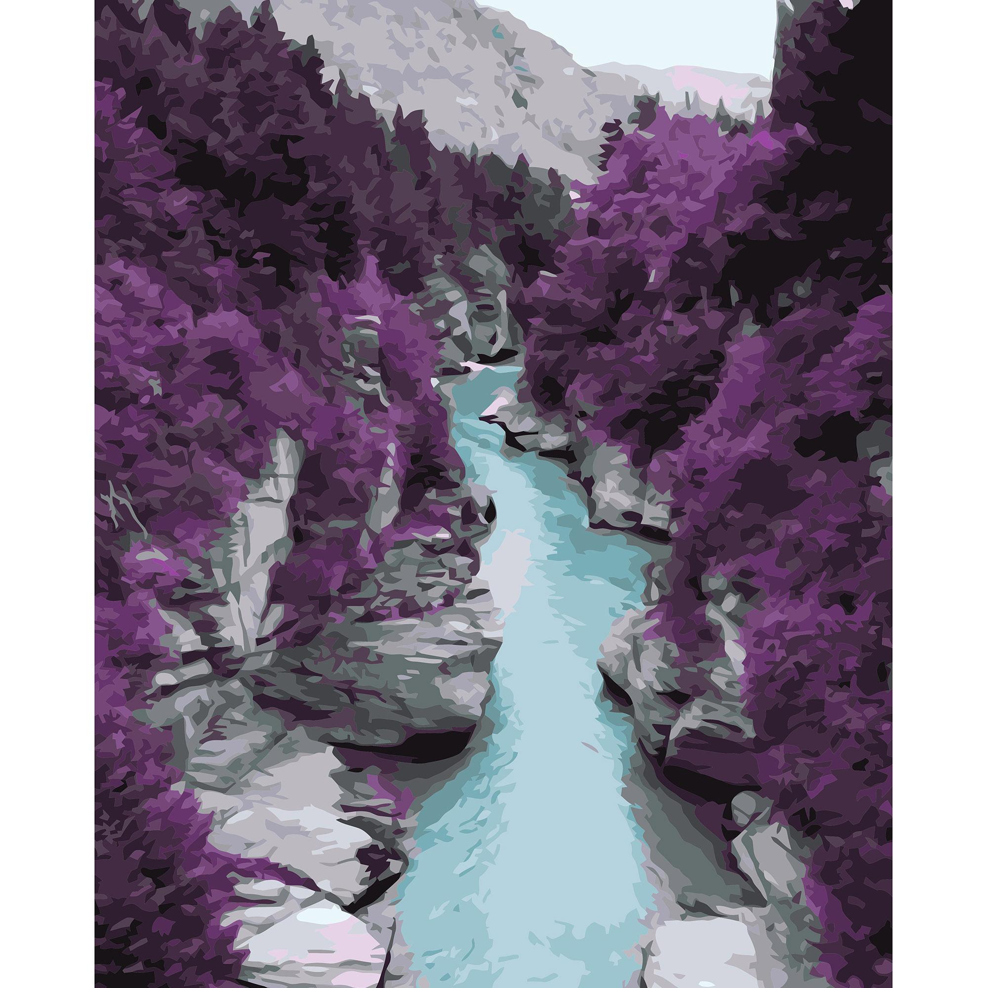 Картина по номерам Strateg Горная река 40x50 см (VA-3222)