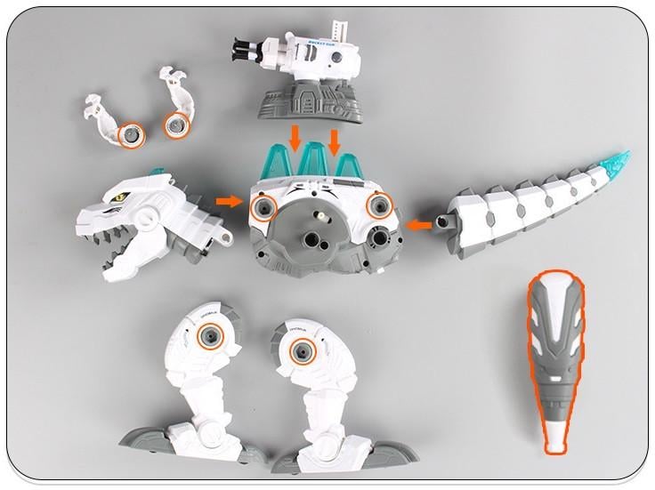 Інтерактивний Робот-Динозавр пускає пар/стріляє стрілами на присосках (28443862) - фото 7 Інтерактивний Робот-Динозавр пускає пар/стріляє стрілами на присосках (28443862) - фото 7