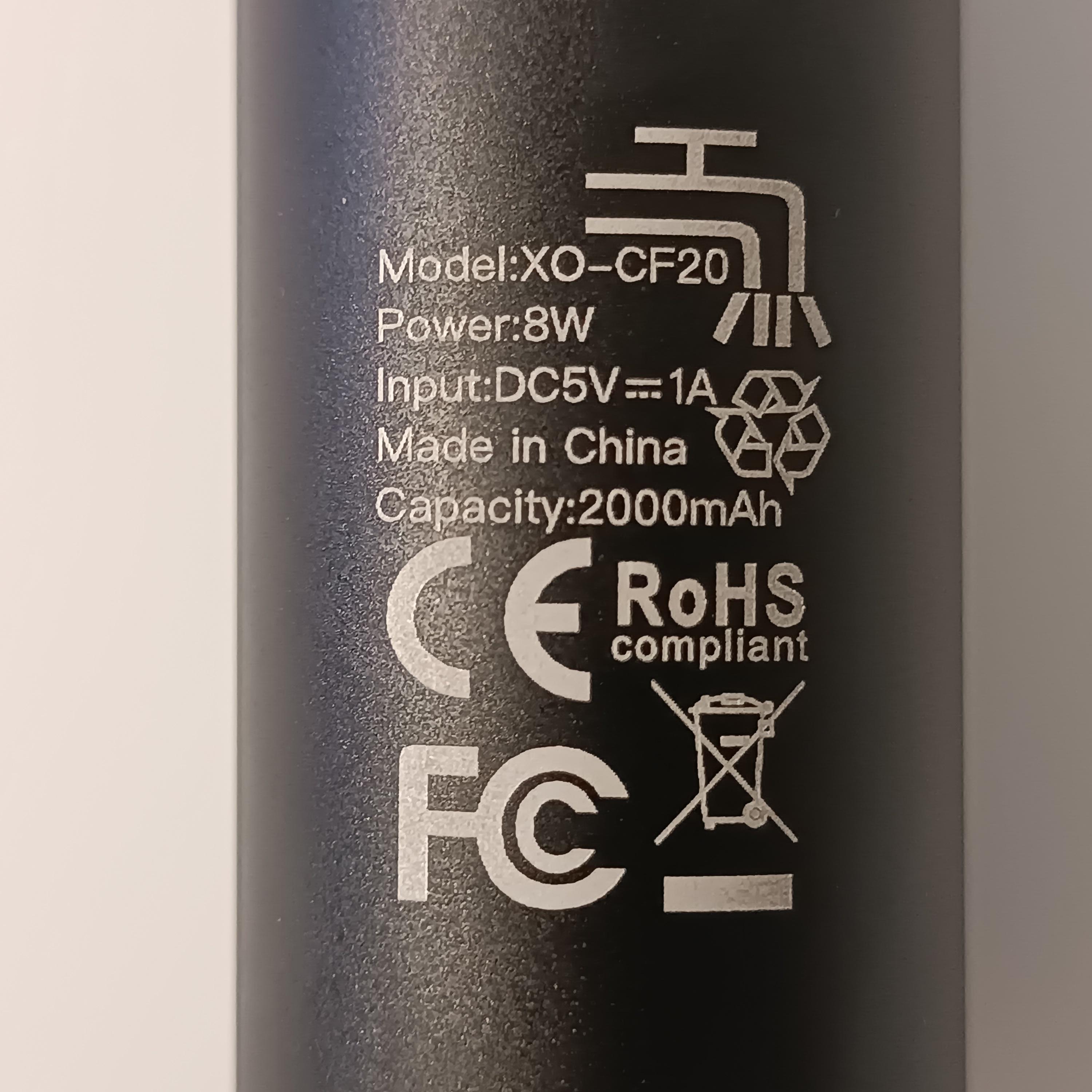 Машинка для стрижки Xo CF20 и 4 насадки 2000 mAh (00093) - фото 10 Машинка для стрижки Xo CF20 и 4 насадки 2000 mAh (00093) - фото 10
