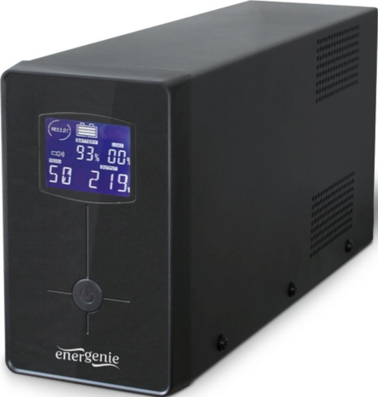 ​Блок безперебійного живлення EnerGenie EG-UPS-031 650VA LCD Black (29862540)