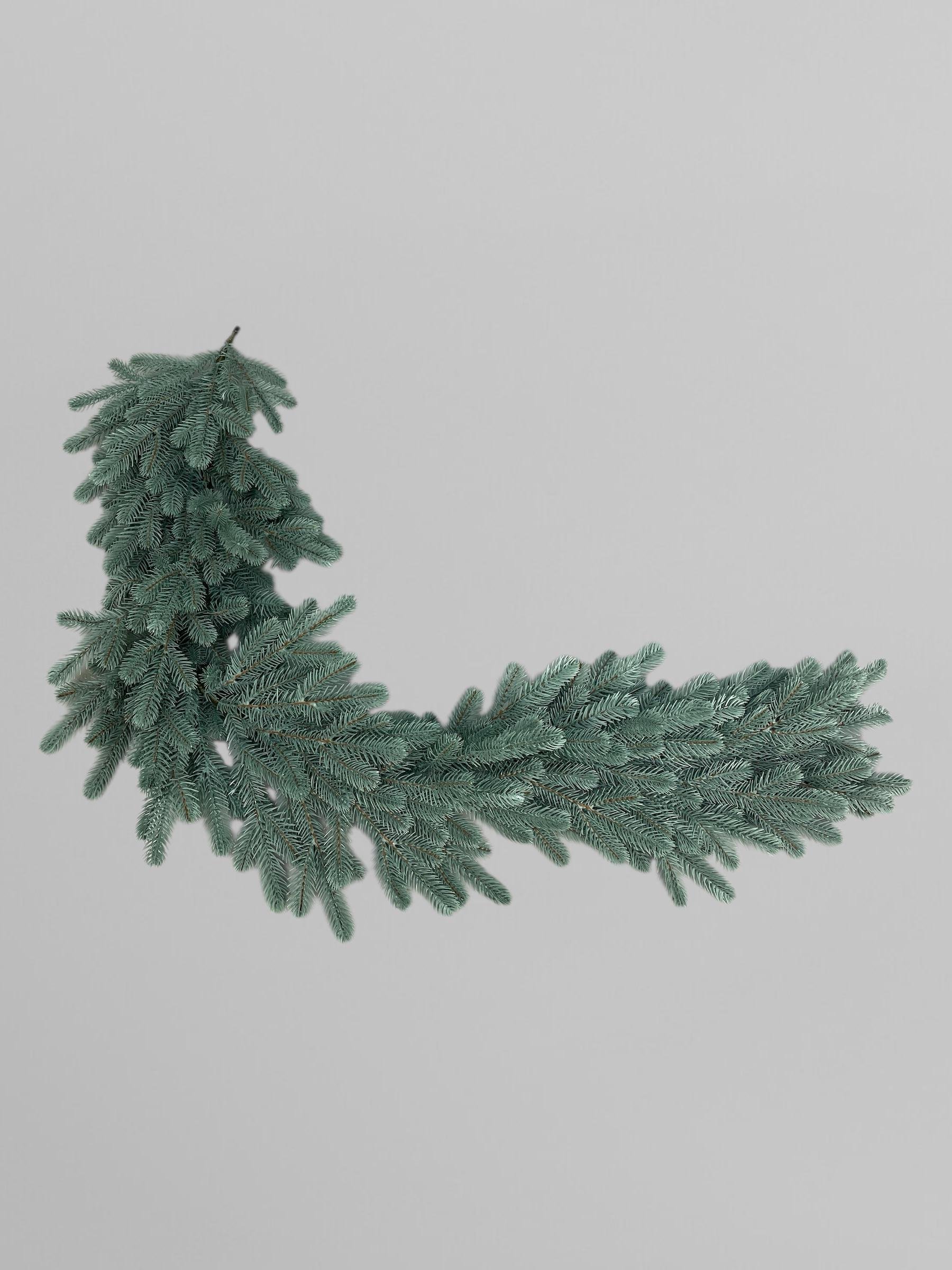 Гирлянда из искусственной хвои литая Traditional 120 см Голубой (Н02016)